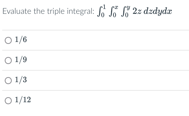 Evaluate the triple integral: | Chegg.com