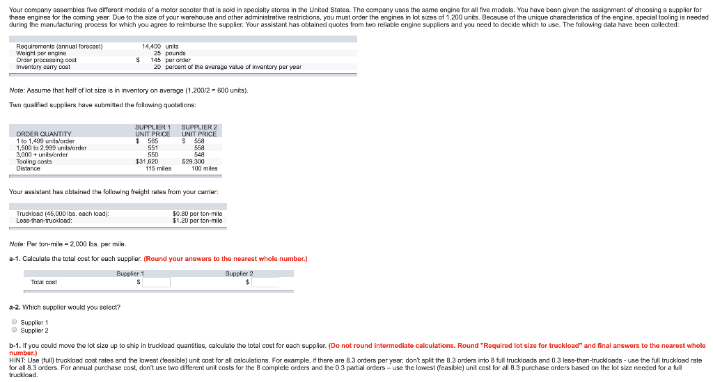 solved-your-assistant-has-obtained-the-following-freight-chegg