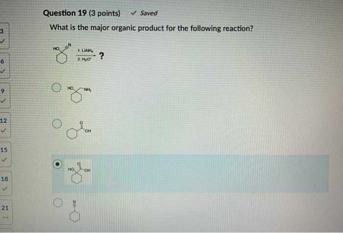 Solved Question 19 (3 points) Saved What is the major | Chegg.com