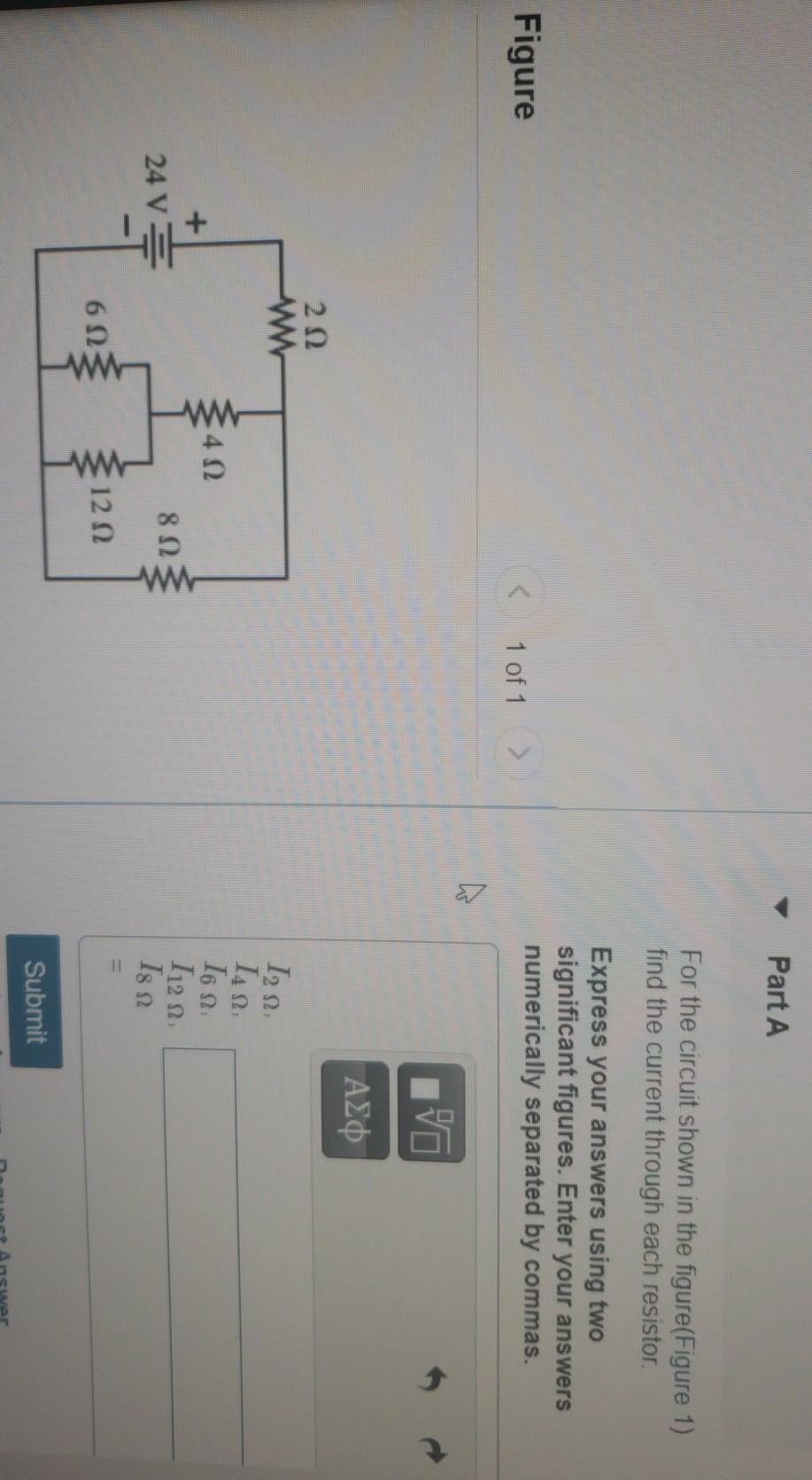 Solved Part A For the circuit shown in the figure(Figure 1) | Chegg.com