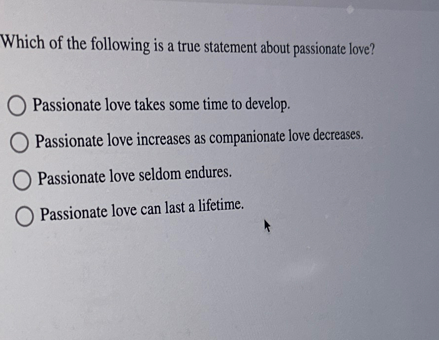 Solved Which of the following is a true statement about | Chegg.com