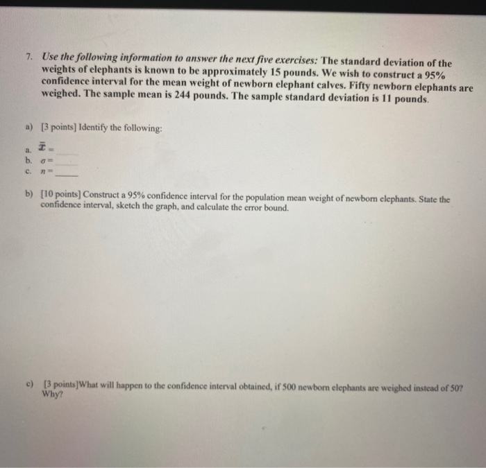 Solved 7. Use the following information to answer the next | Chegg.com