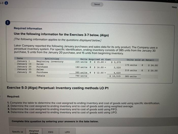Solved Required information Use the following information | Chegg.com