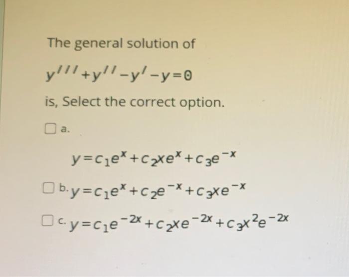 solved-the-general-solution-of-y-3y-4y-12y-0-chegg