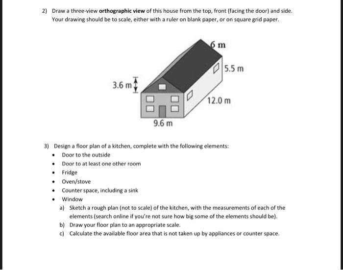 orthographic drawing house