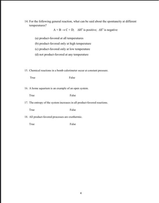 Solved 1. An exothermic reaction causes the surroundings to | Chegg.com