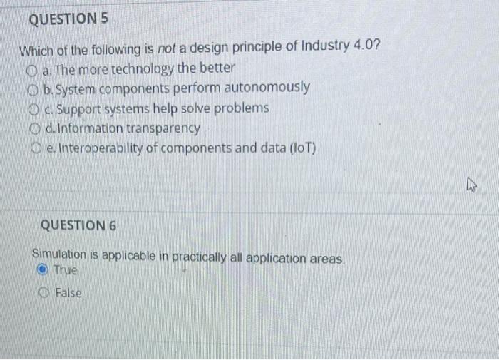 Solved Which of the following is not a design principle of | Chegg.com