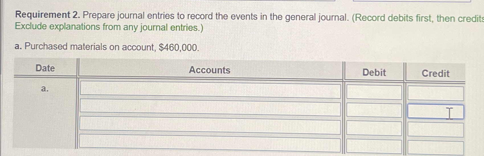 Solved Requirement 2. ﻿Prepare journal entries to record the | Chegg.com