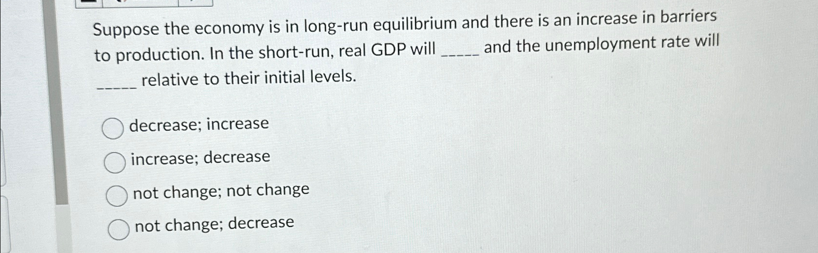 Solved Suppose the economy is in long-run equilibrium and | Chegg.com