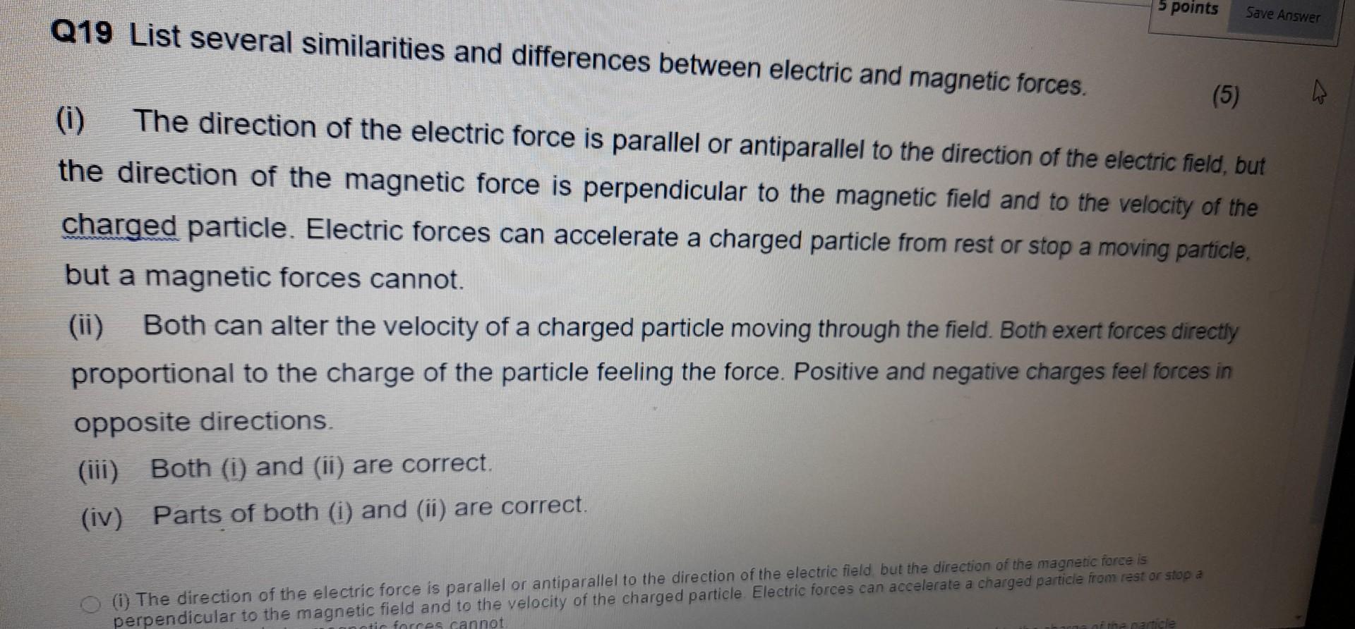 Solved Q19 List several similarities and differences between | Chegg.com