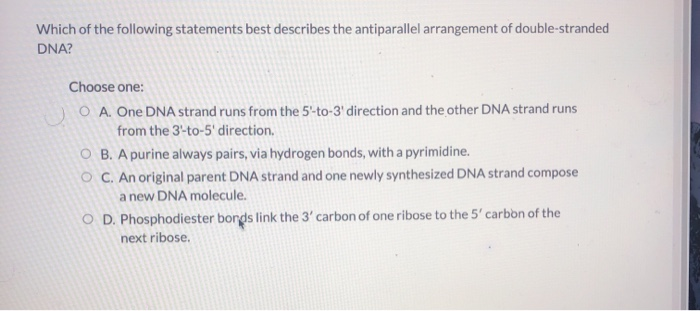 Solved Which of the following statements best describes the | Chegg.com