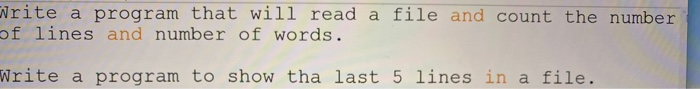 Solved Write a program that will read a file and count the | Chegg.com