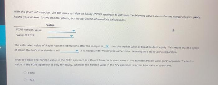 Solved Ch 26: Assignment - Mergers and Corporate Control | Chegg.com