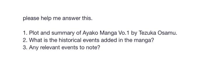 please help me answer this. 1. Plot and summary of | Chegg.com
