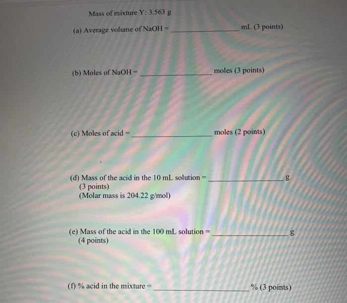 Solved EXPERIMENT ACIDBASE TITRATIONS OBJECTIVES Use