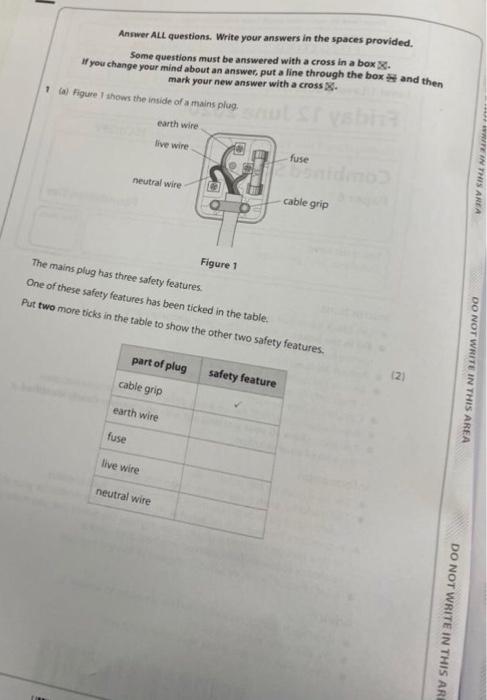 Solved Answer ALL questions. Write your answers in the | Chegg.com