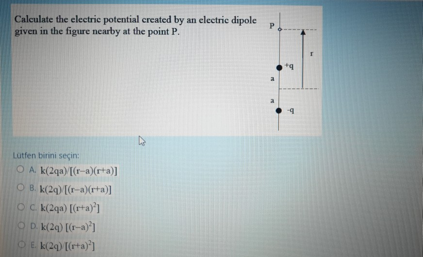 Solved Calculate The Electric Potential Created By An | Chegg.com