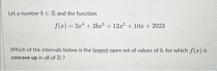 Solved Let A Number B∈R And The Function | Chegg.com