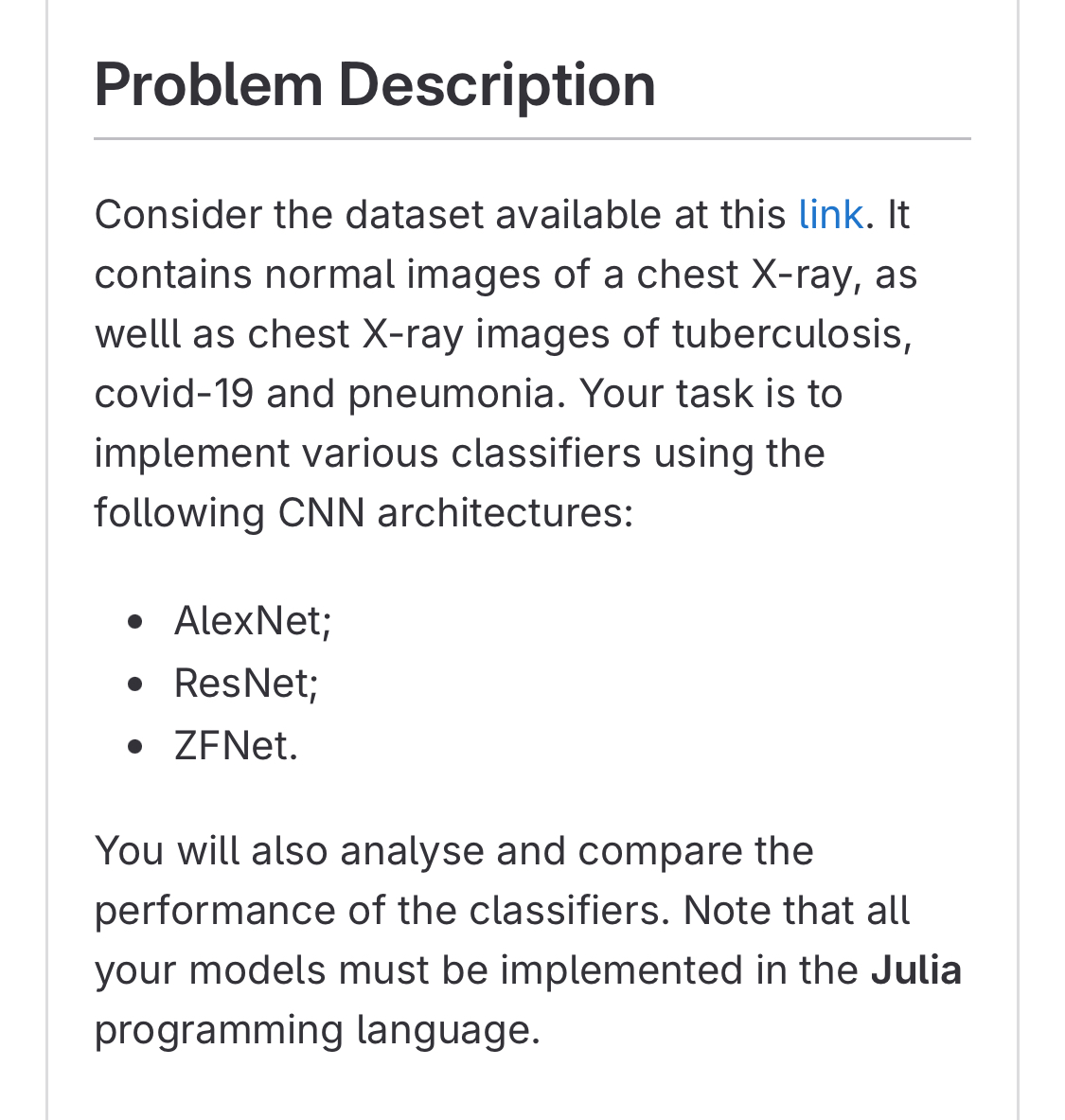 Solved Problem DescriptionConsider the dataset available at | Chegg.com