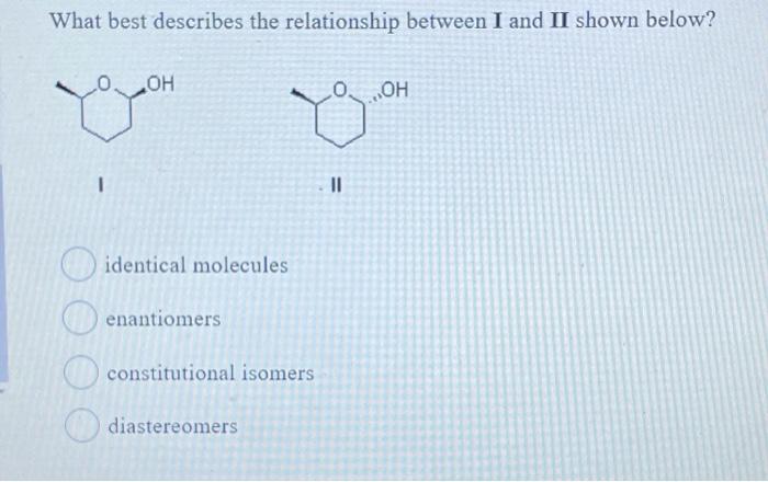Solved What best describes the relationship between I and II | Chegg.com