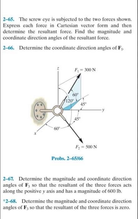 Solved 1. Determine the coordinate direction angles of F1. | Chegg.com