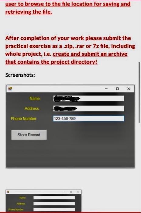 Solved Description Please make a Desktop application that | Chegg.com