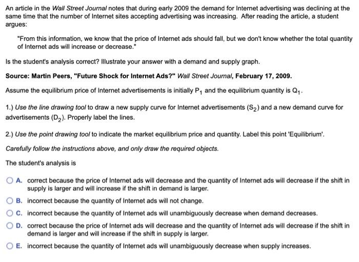 Solved An article in the Wall Street Journal notes that | Chegg.com