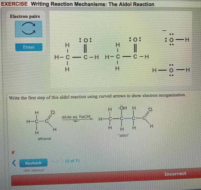 Solved EXERCISE Writing Reaction Mechanisms: The Aldol | Chegg.com