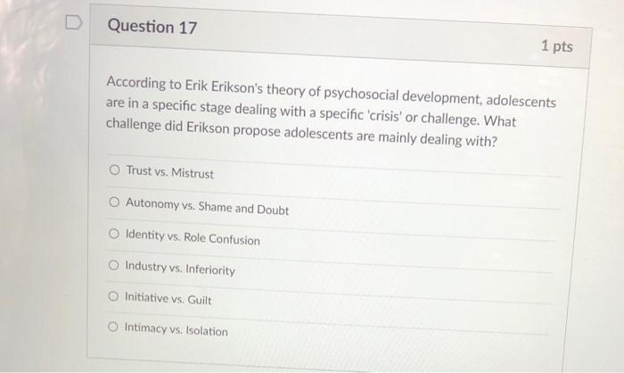 eriksons theory of identity vs identity confusion