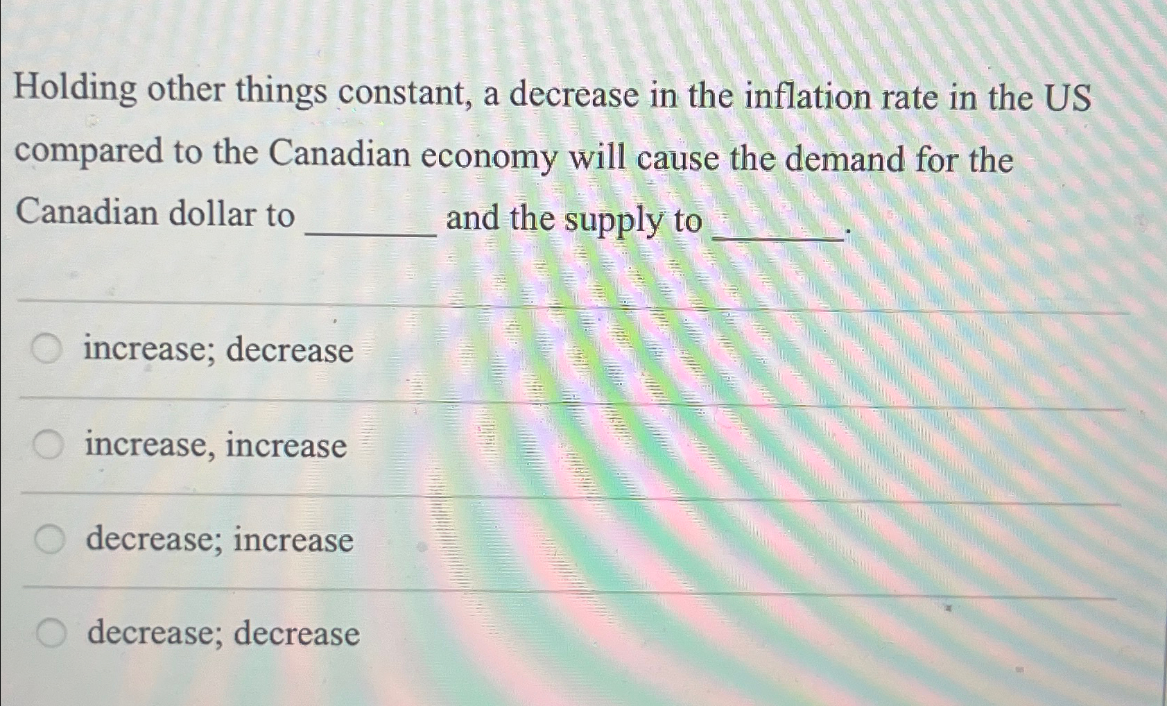 Solved Holding other things constant, a decrease in the