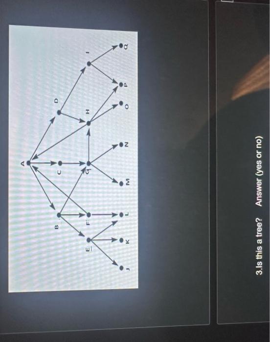 3.Is this a tree? Answer (yes or no) | Chegg.com