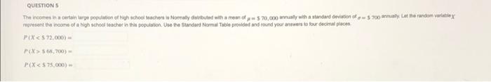 Solved QUESTIONS The incomes in a certain large population | Chegg.com