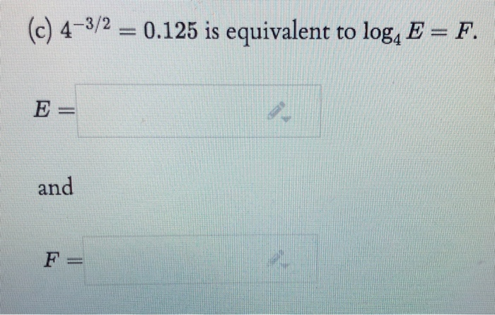 Solved Express the equation in logarithmic form: (a) 48 = 64 | Chegg.com