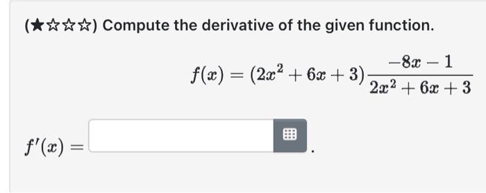 Solved F X 2x2 6x 3 2x2 6x 3−8x−1