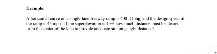 Solved Example: A horizontal curve is designed with a 1500 | Chegg.com