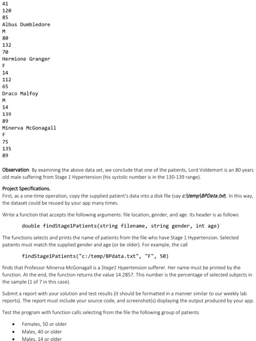 Solved Problem Narrative You are asked to write a C app to | Chegg.com