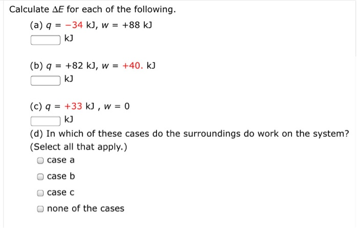 Calculate Ae For Each Of The Following A A 34 Chegg Com