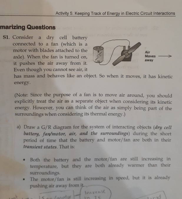 Activity 5: Keeping Track of Energy in Electric | Chegg.com