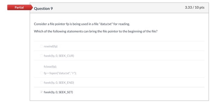 Solved Incorrect Question 1 0/8 pts What is the error in the | Chegg.com