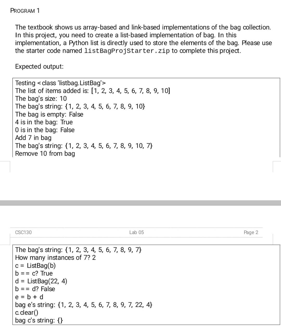 Solved PROGRAM 1 The textbook shows us array-based and | Chegg.com