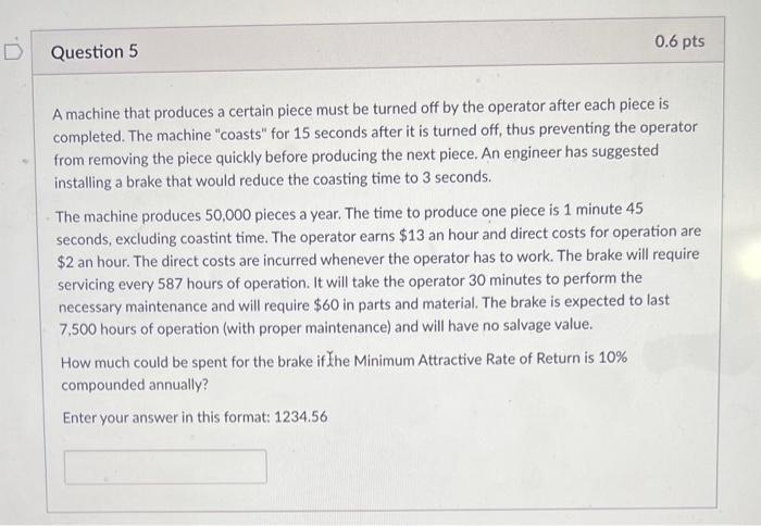 Solved A Machine That Produces A Certain Piece Must Be | Chegg.com