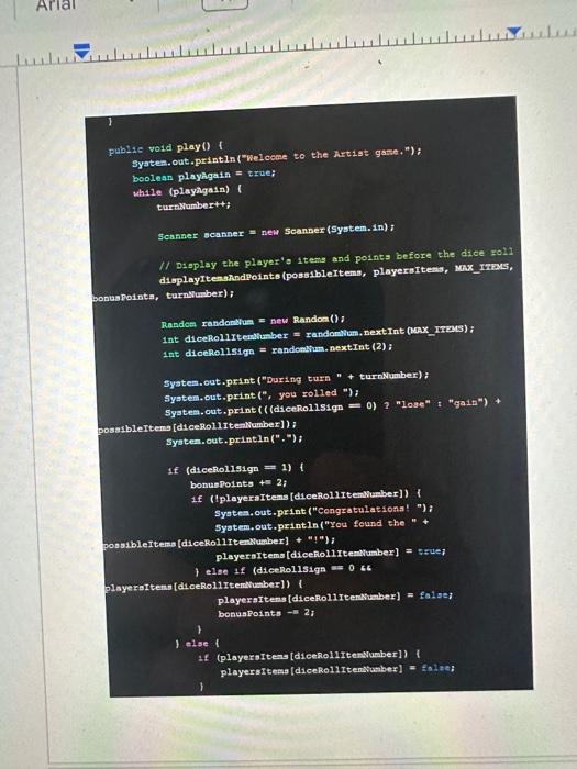 Solved please follow all of the instructions on this java | Chegg.com
