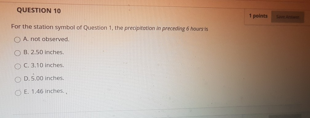 Solved QUESTION 1 1 points Save Answer Questions 1 through | Chegg.com