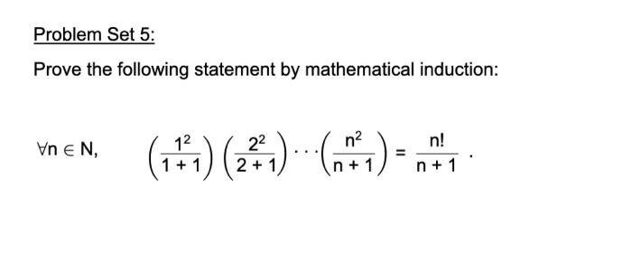 Solved Problem Set 16: Prove the following statement by | Chegg.com