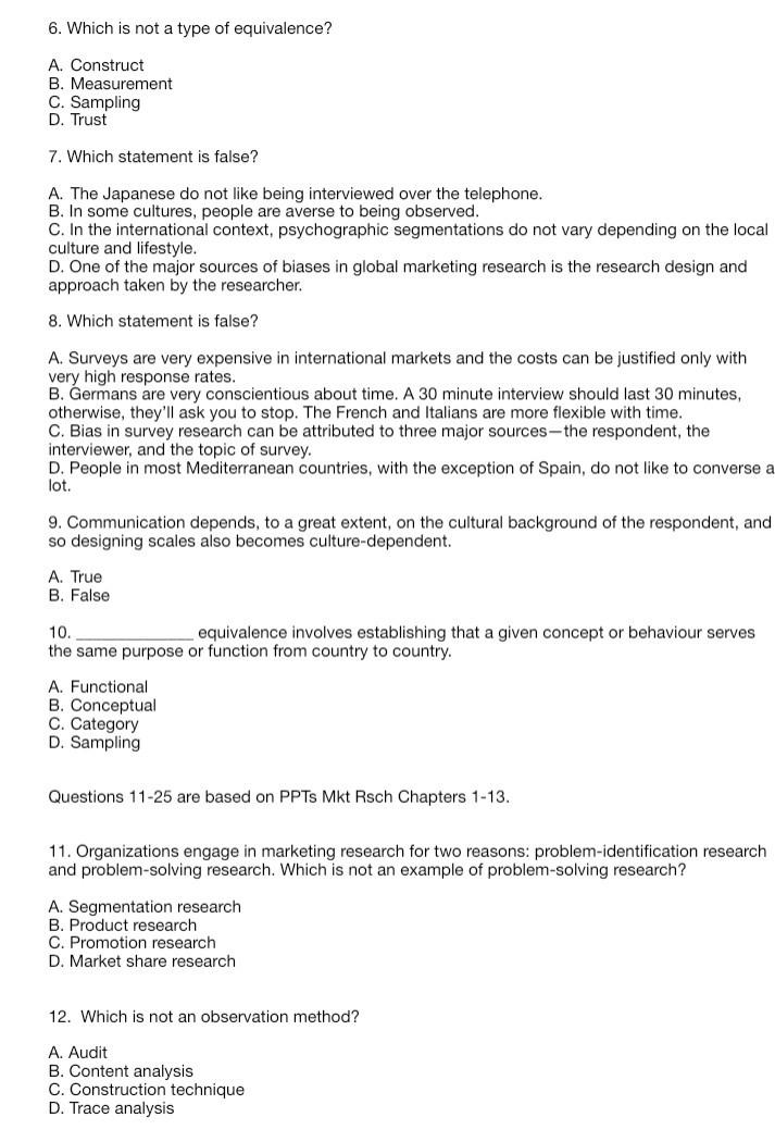Solved 6 Which Is Not A Type Of Equivalence A Con solved-6-which-is-not-a-type-of-equivalence-a-con