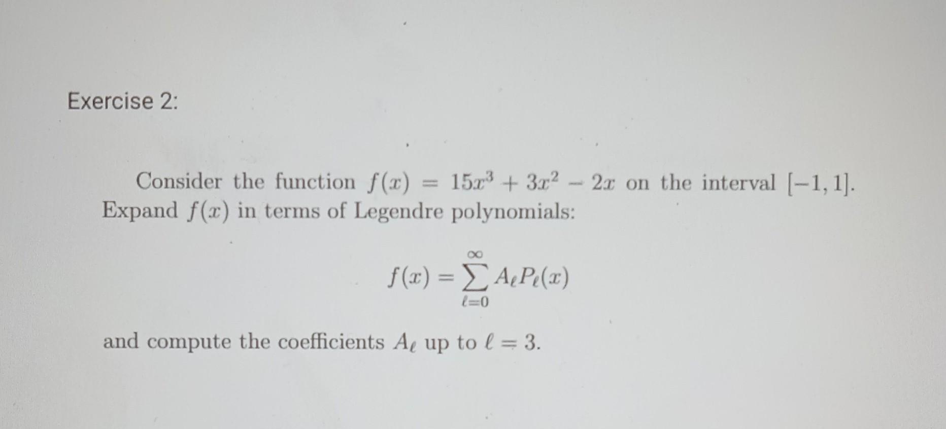 Solved Consider the function f(x)=15x3+3x2−2x on the | Chegg.com