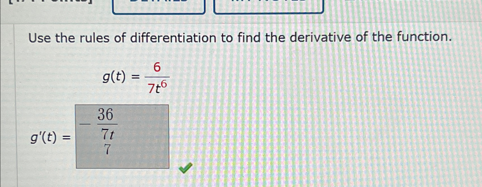Solved Use the rules of differentiation to find the | Chegg.com