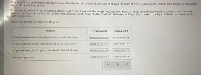 solved-four-liquids-are-described-in-the-table-below-use-chegg