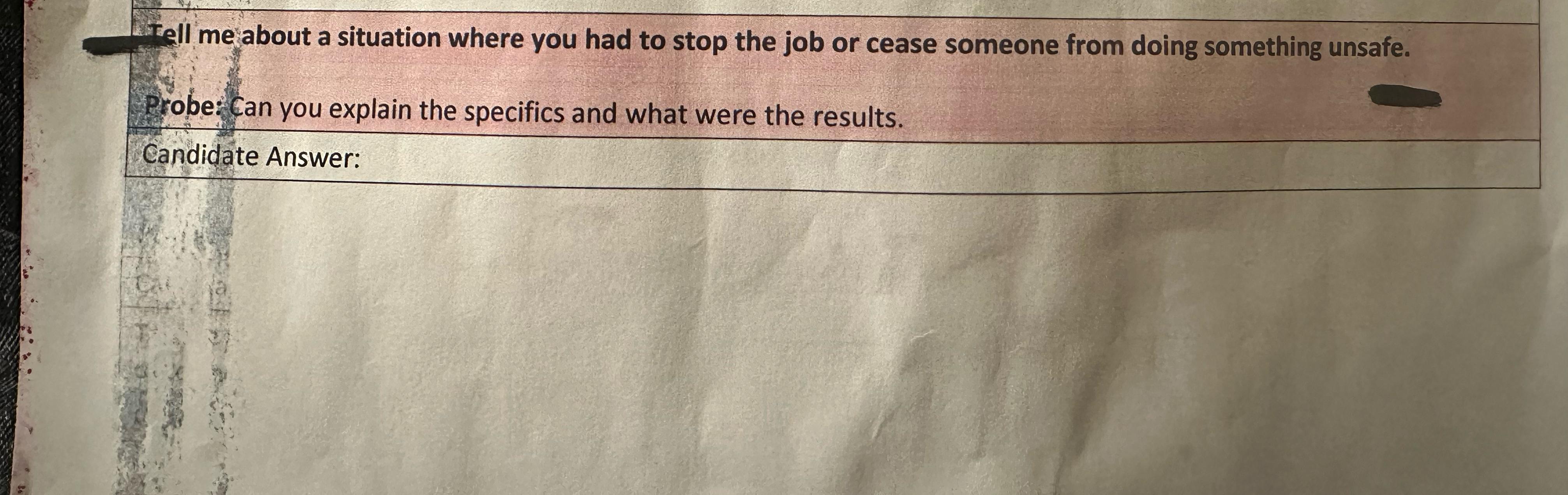 Solved Tell me about a situation where you had to stop the | Chegg.com