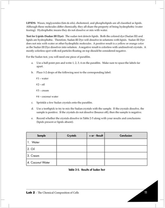 Solved LIPIDS; Waxes, triglyoerides (fats \& otls),